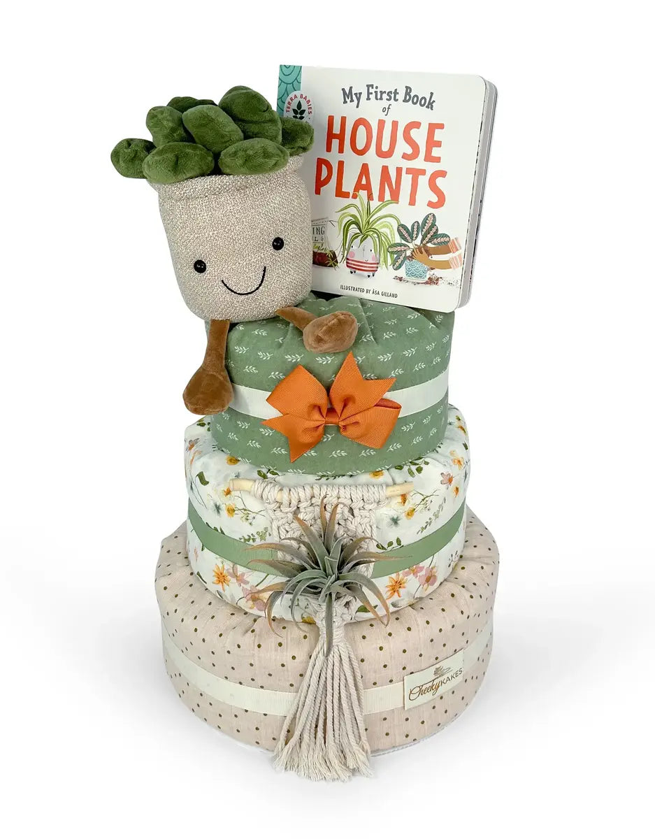 diaper cake with succulents Succulent Diaper Cake - Olive | Shop