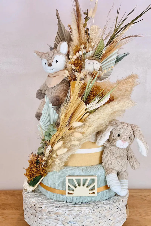 diaper cake gift basket