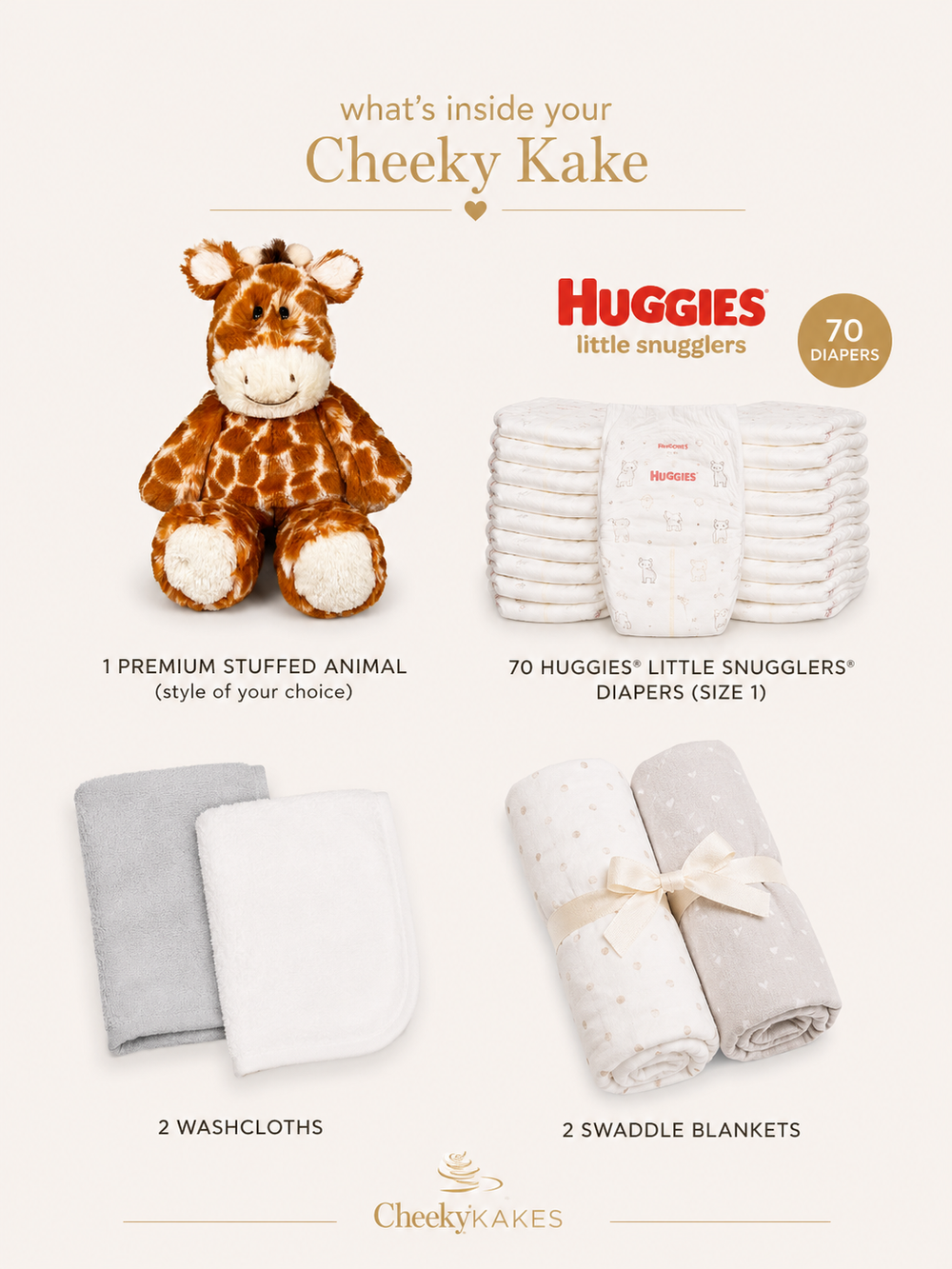 Diaper Cake Elephant Theme - Lincoln | Shop - Cheeky Kakes Diaper Cake Elephant Theme - Lincoln | Shop - Cheeky Kakes