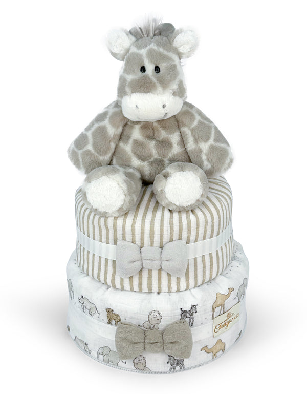 giraffe diaper cake