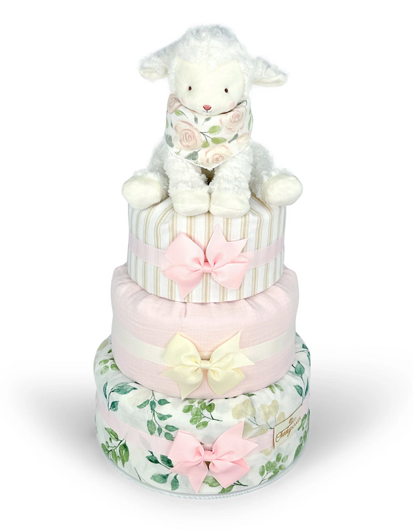 Baby Shower Diaper Cake Ideas Diaper Cake With Wine Bottle In The