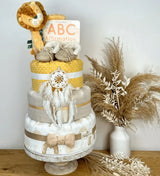 lion diaper cake