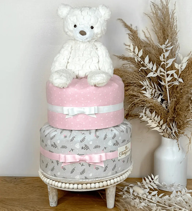 polar bear diaper cake