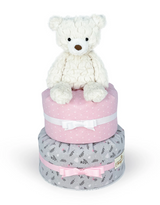 polar bear diaper cake