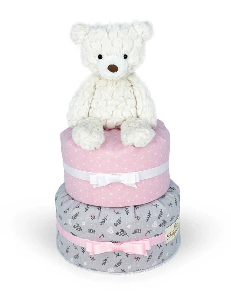 polar bear diaper cake