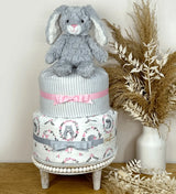 bunny diaper cake