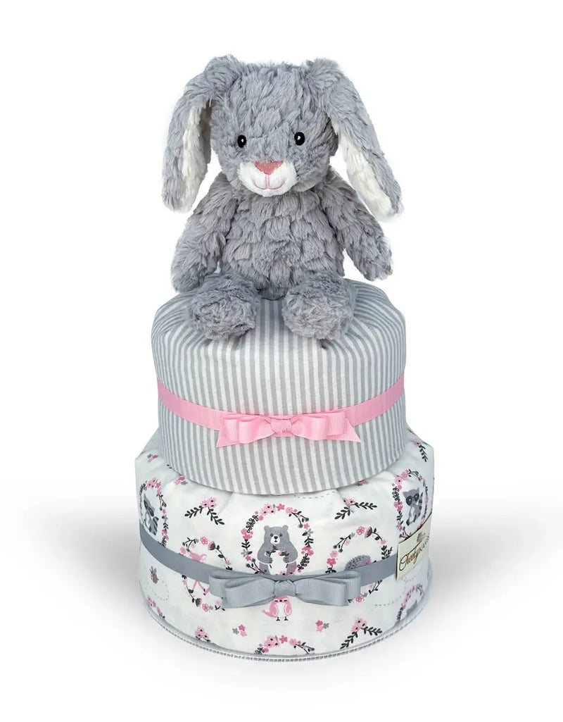 bunny diaper cake