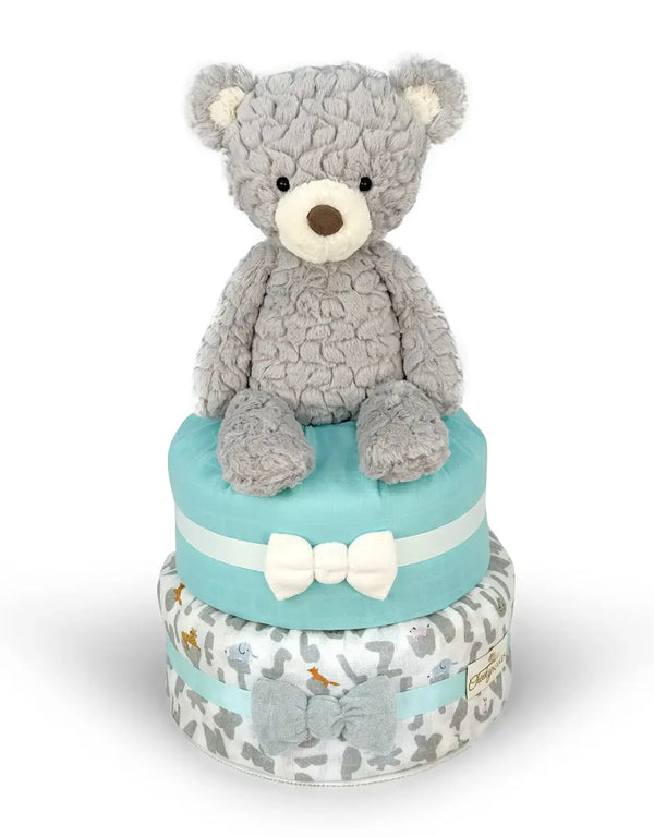 teddy bear diaper cake DIY